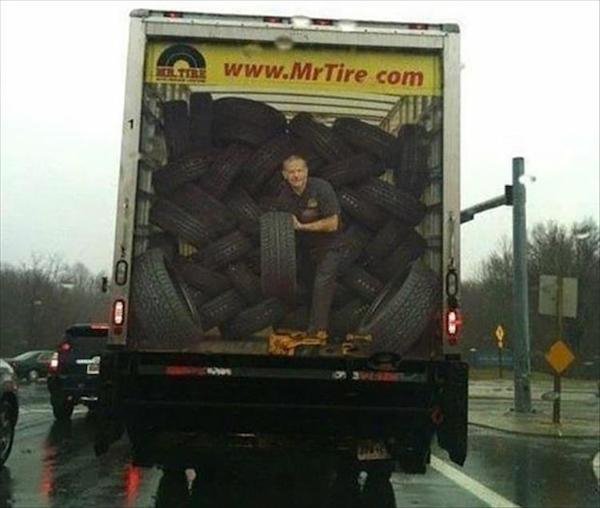 funny tire ad