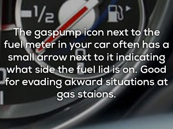 brand touchpoints - H The gaspump icon next to the fuel meter in your car often has a small arrow next to it indicating what side the fuel lid is on. Good for evading akward situations at gas staions.