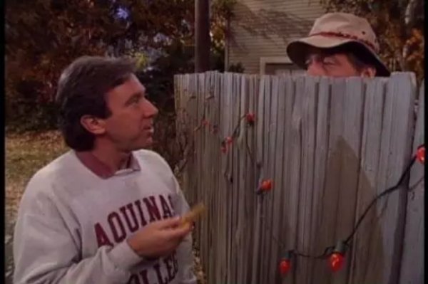 home improvement guy over the fence - Aquina