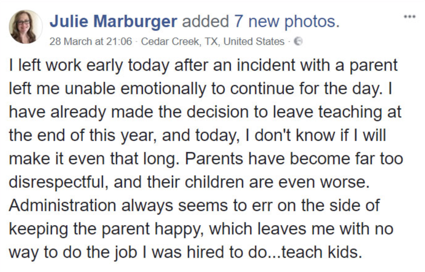 Underpaid And Under-appreciated Teacher Goes On Epic Rant