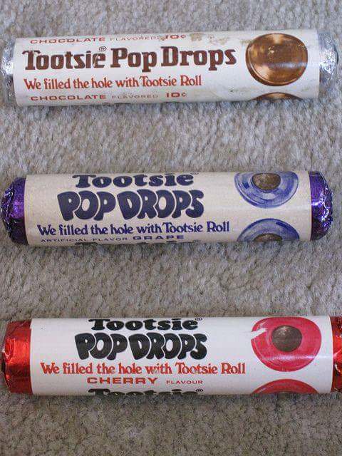 Nostalgic pic of tootsie rolls