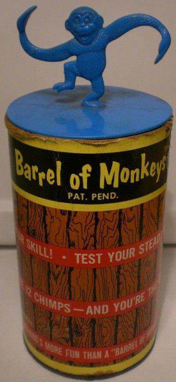 Nostalgic pic of Barrel of Monkeys game