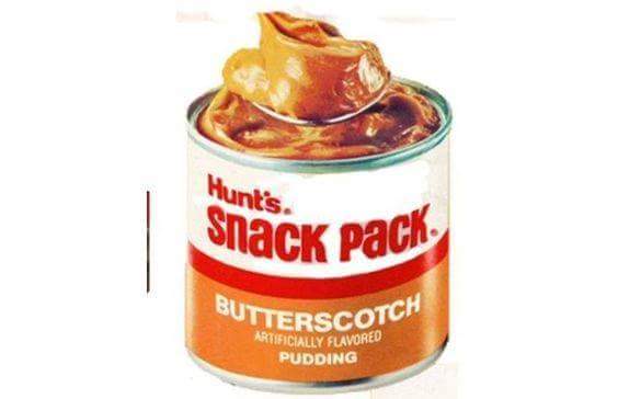 Nostalgic pic of Hunt's butterscotch pudding