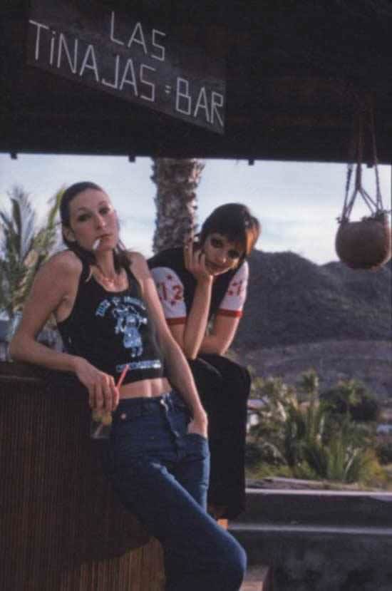 Angelica Huston and Liza Minelli, 1975.