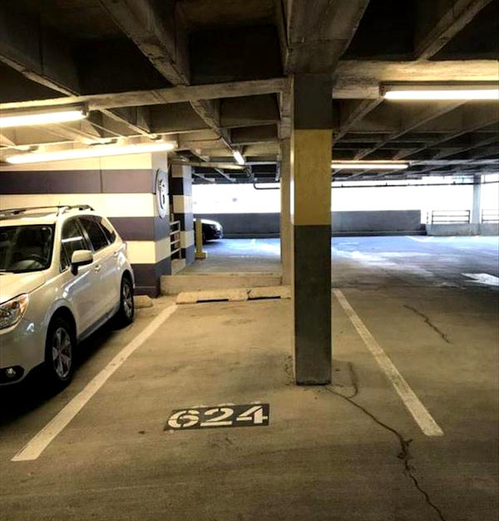 Here’s the only parking spot that’s not taken.