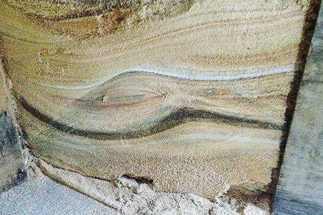 Jabba the Hutt in layers of sawdust.