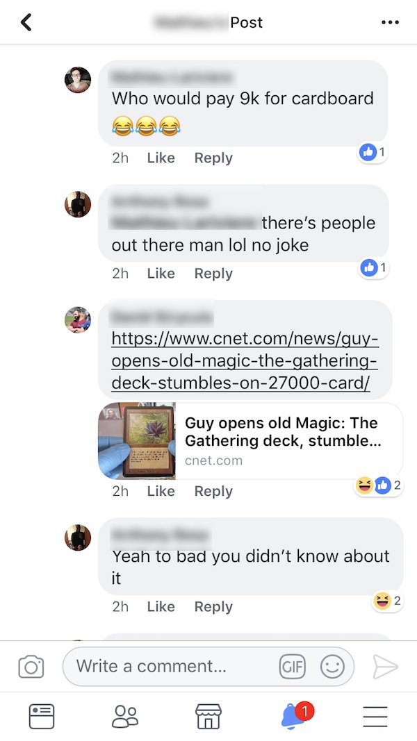Idiot Ruins A $9k Magic The Gathering Card On Accident