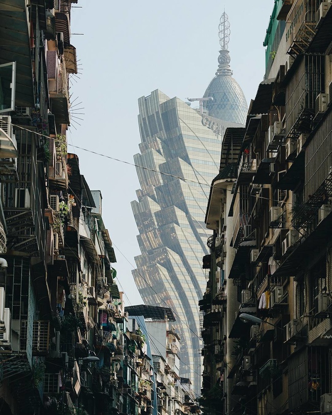 The contrasts of architecture in Macao