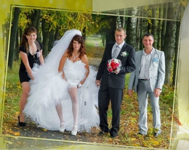 25 Incredibly Awkward Russian Wedding Photos