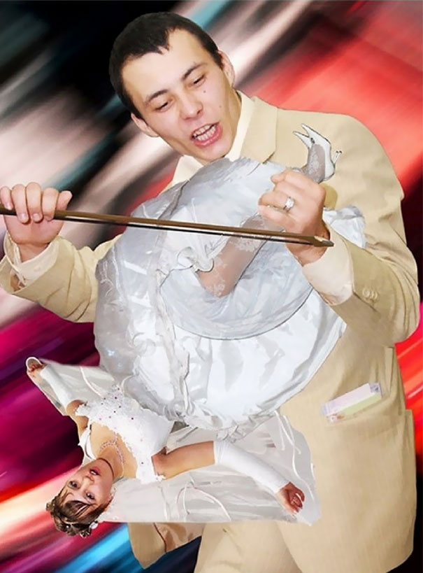 25 Incredibly Awkward Russian Wedding Photos