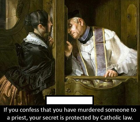haunting priest confession - If you confess that you have murdered someone to a priest, your secret is protected by Catholic law.