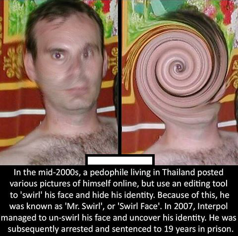 haunting christopher paul neil - se In the mid2000s, a pedophile living in Thailand posted various pictures of himself online, but use an editing tool to 'swirl' his face and hide his identity. Because of this, he was known as 'Mr. Swirl', or 'Swirl Face'