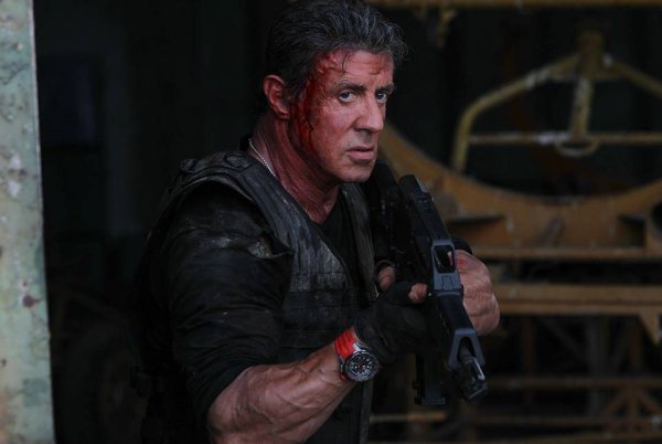 While filming “Expendables 3”, Sylvester Stallone had a metal plate fitted after falling and injuring his back. He said in an interview “…so if I’m squeaky just deal with it okay, it’s not my shoes it’s my back”.