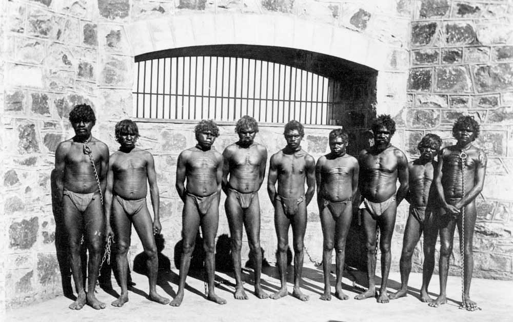 Aboriginal prisoners in Australia in 1889.