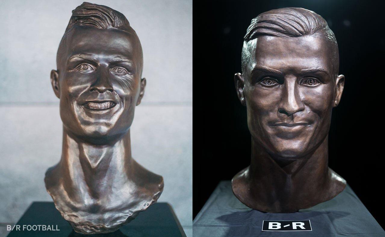 The artist who made Ronaldo’s bust a year ago got a second chance. He did better this time