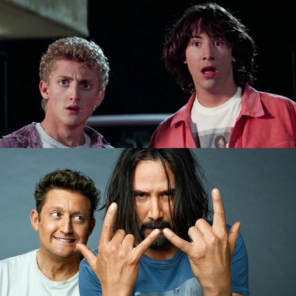Bill and Ted (then and now)