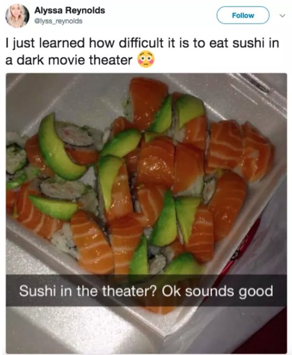 23 People sneaking crazy snacks into theaters is strangely impressive