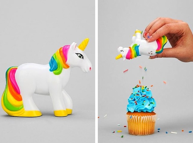 This Unicorn Sprinkle Shaker will set you back about <a href="https://amzn.to/2HgJ5b7">$8 on Amazon</a>.