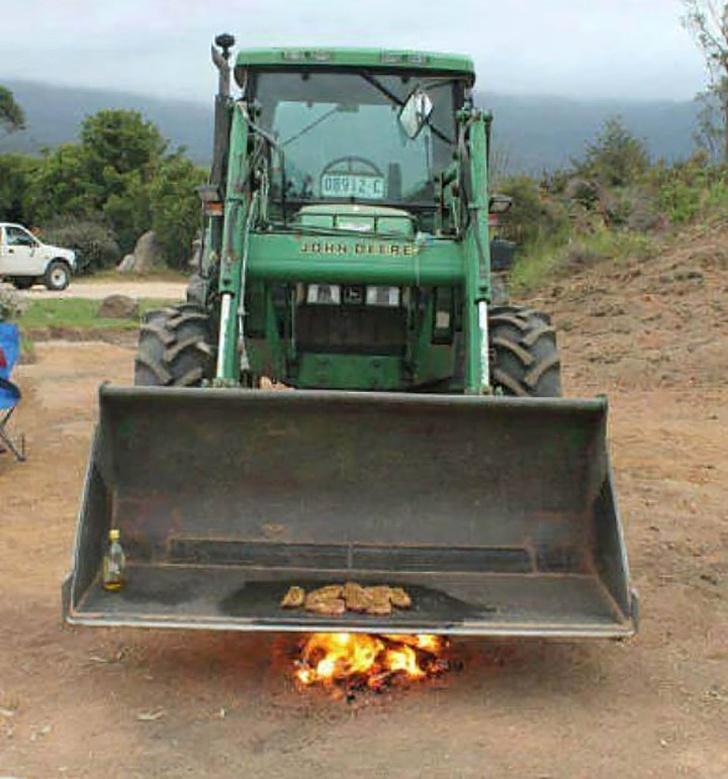 Barbeques seem to be different out in the country.