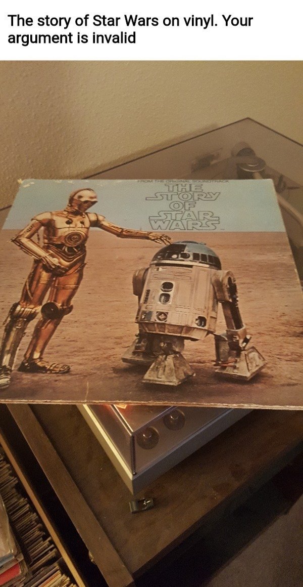 poster - The story of Star Wars on vinyl. Your argument is invalid