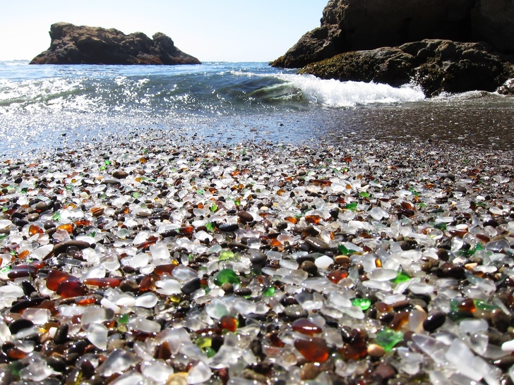 Beach of Glass at Fort Braggs