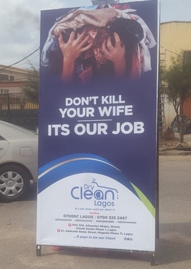 poster - Don'T Kill Your Wife Its Our Job Clean Lagos 0700OC UMOST0700 325 2267 Ocean O to 000