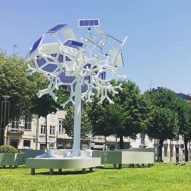 Solar trees that can charge anything