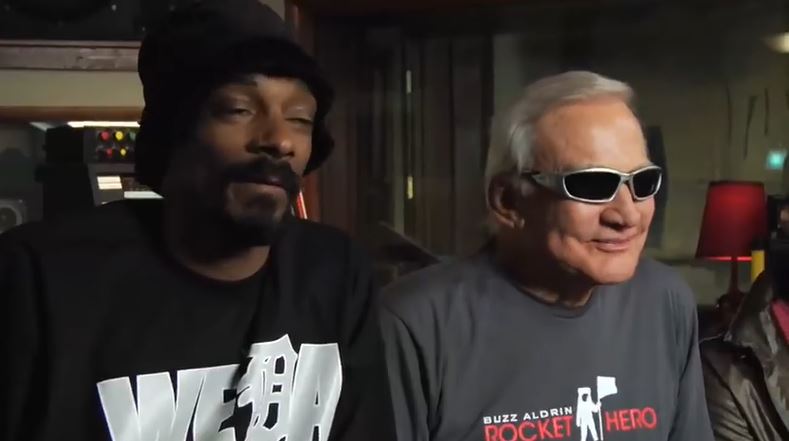 Forty years after walking the moon, Buzz Aldrin collaborated on a hip-hop song with Snoop Dogg called “The Rocket Experience.”
