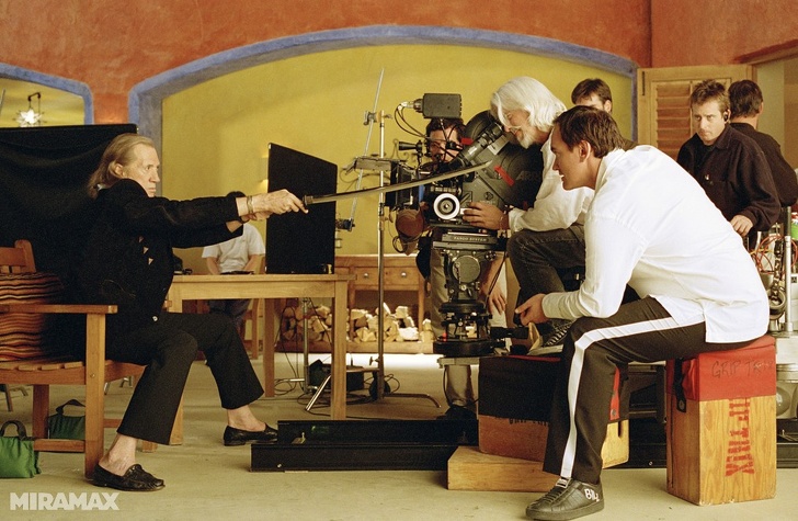 Another shot made during the shooting of Kill Bill