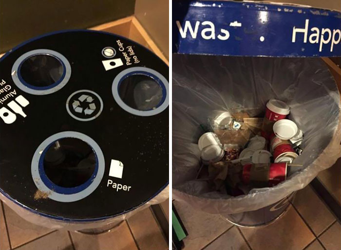 Just As I Suspected At Starbucks - At Every Place I've Worked, All Have Said They Recycle. None Do