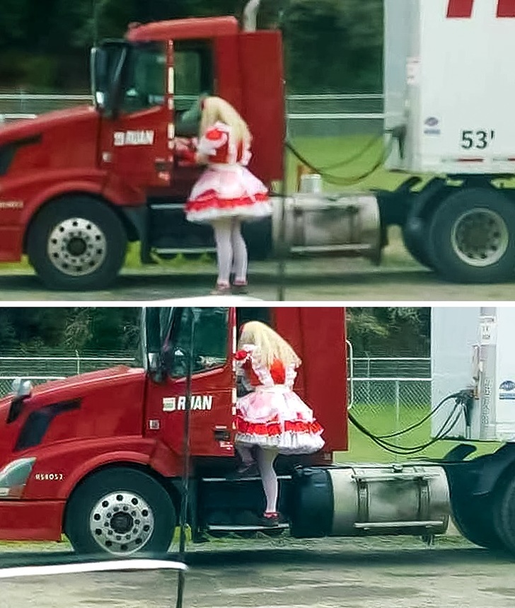 Truck drivers love cosplay too!