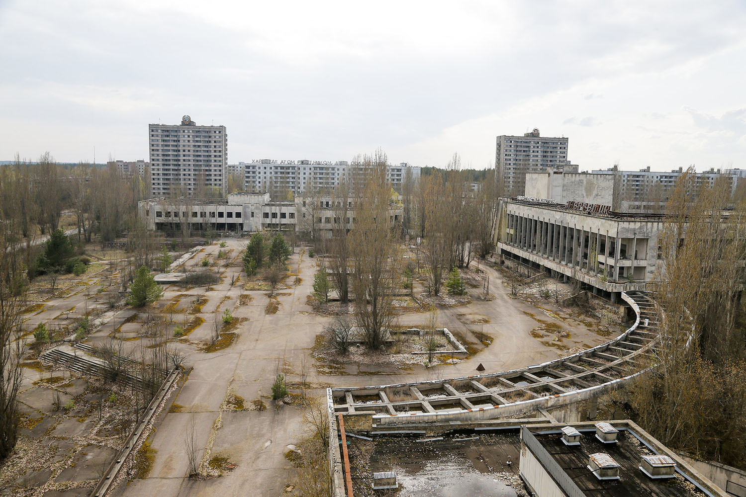 chernobyl exclusion zone Pripyat town square
