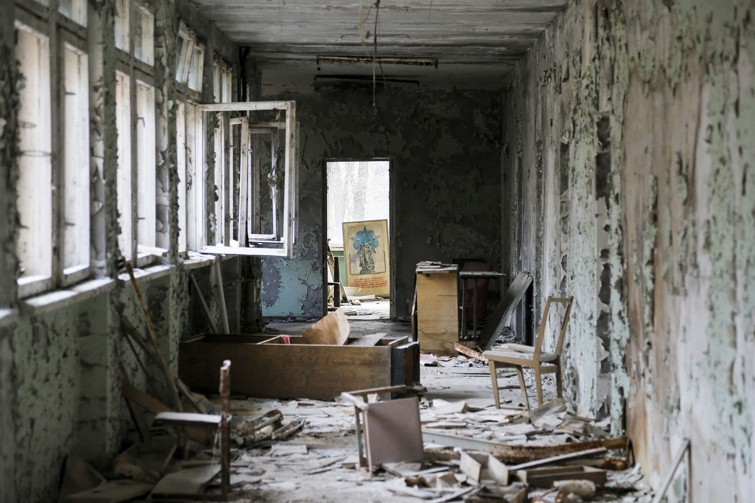 pripyat 2019 dilapidated school room