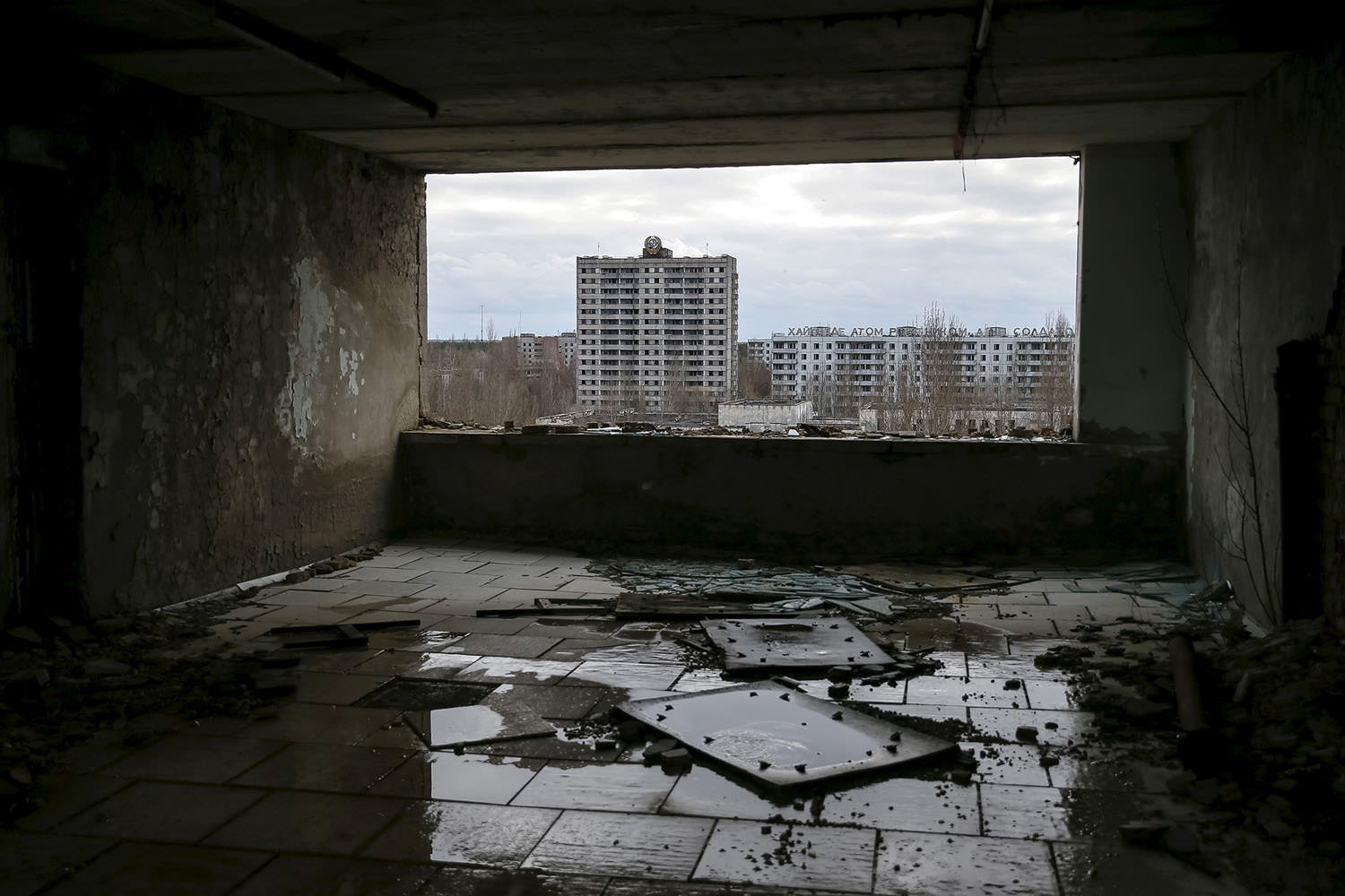 Abandoned city of Pripyat in Chernobyl Exclusion zone