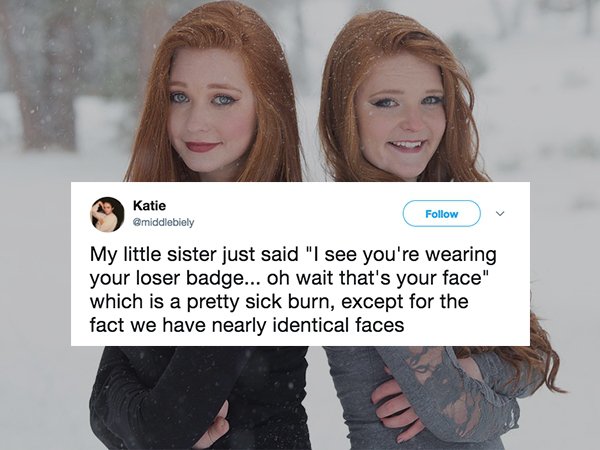 20 relatable things about siblings