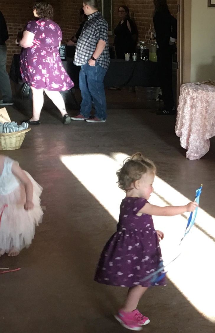 “At a friend’s wedding, a woman copied my toddler’s outfit.”