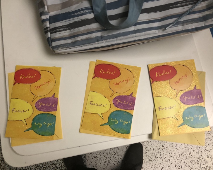 3 people coincidentally bought the same card without knowing it.