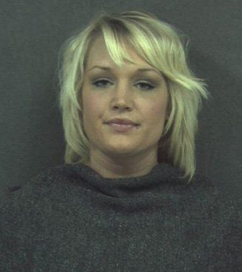 Anika Witt, 27, was arrested alongside Clinton McDonald, 29, after speeding in Bloomington, Missouri.