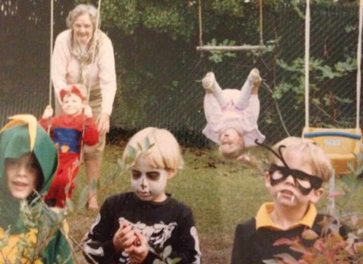 “Halloween 1989. That’s me on the right. My sister is behind me and about to have a really bad day.”