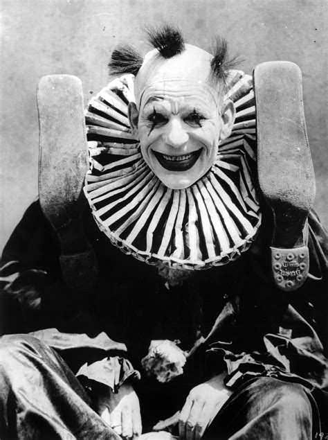 Lon Chaney Sr in his costume as a clown for the film "Laugh, Clown, Laugh" in 1928.