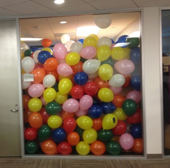 “2,000 balloons for my boss’s birthday.”