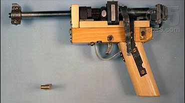 A fully-functional pistol. Made entirely out of scavenged/smuggled items in a prison.