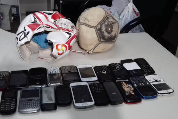 Smuggling attempt using soccer balls