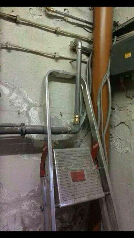 cursed images - safety first funny plumbers