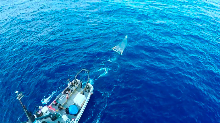 They focused on the Great Pacific garbage patch, collecting samples with around 30 vessels