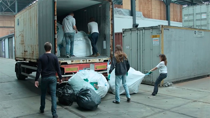 All the acquired waste was then transported to The Ocean Cleanup Project facility in Netherlands