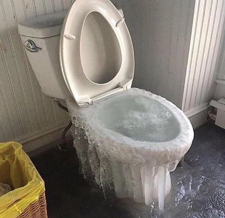 It was a bit chilly in the bathroom.