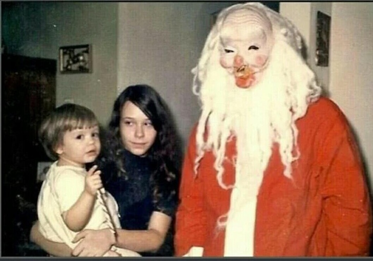 “I don’t remember Santa looking like that...”