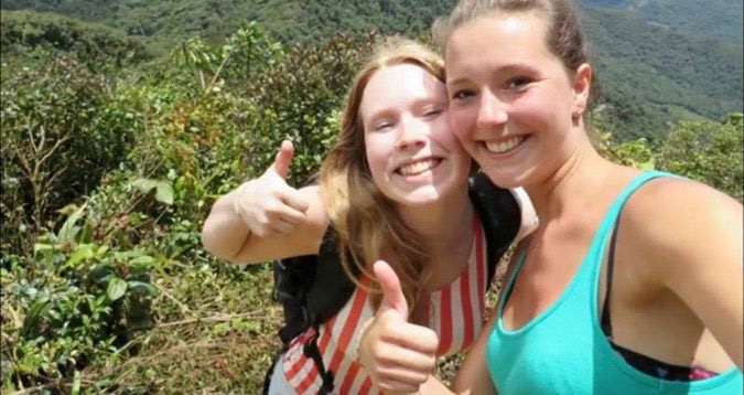 Kris Kremers and Lisanne Froon took this selfie while on a hike in Panama from which they never returned. The two Dutch tourists were visiting Panama and were supposed to go on a hike in the jungle with a tour guide, but for some reason, the girls decided to go by themselves a day early. They never returned from the hike. A backpack containing their clothes, a passport, their cell phones, and a camera was recovered several weeks after they disappeared.

The camera contained 90 disturbing shots taken in the middle of the night, most of them were just black, but among the photos there was one of the girls’ belongings spread out on a rock, a strange piece of fabric or paper hung from a tree, and a photo of one of the back of one of the girls’ head with what appeared to be blood.

Even more disturbing, the girls’ cell phones showed that they tried to call emergency services for 11 days before their cell phones ran out of batteries. Some of their bones were eventually discovered in the jungle, but nobody knows what happened to the girls or how they died.