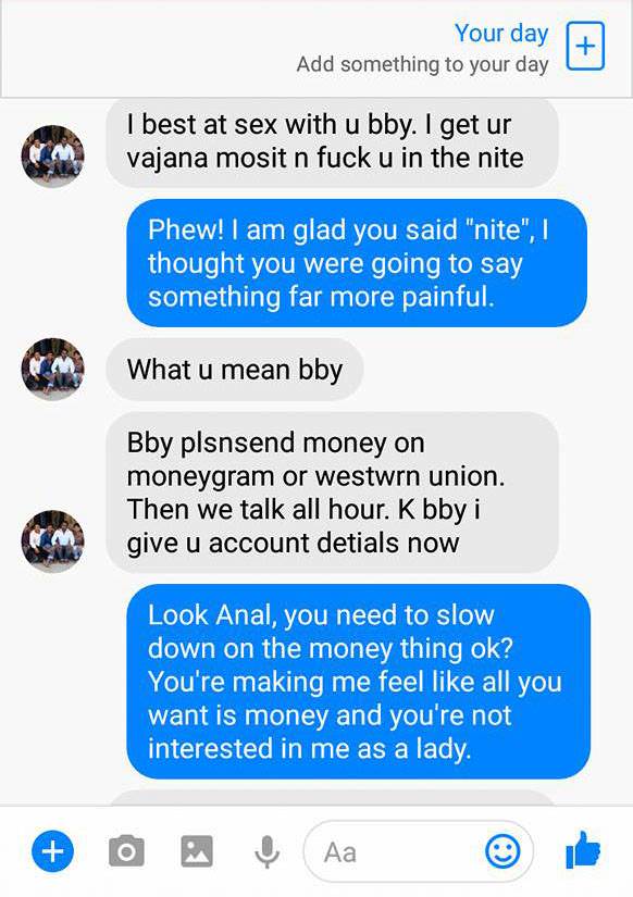 bobs and vagene chat - Your day Add something to your day I best at sex with u bby. I get ur vajana mosit n fuck u in the nite Phew! I am glad you said "nite", thought you were going to say something far more painful. What u mean bby Bby plsnsend money on